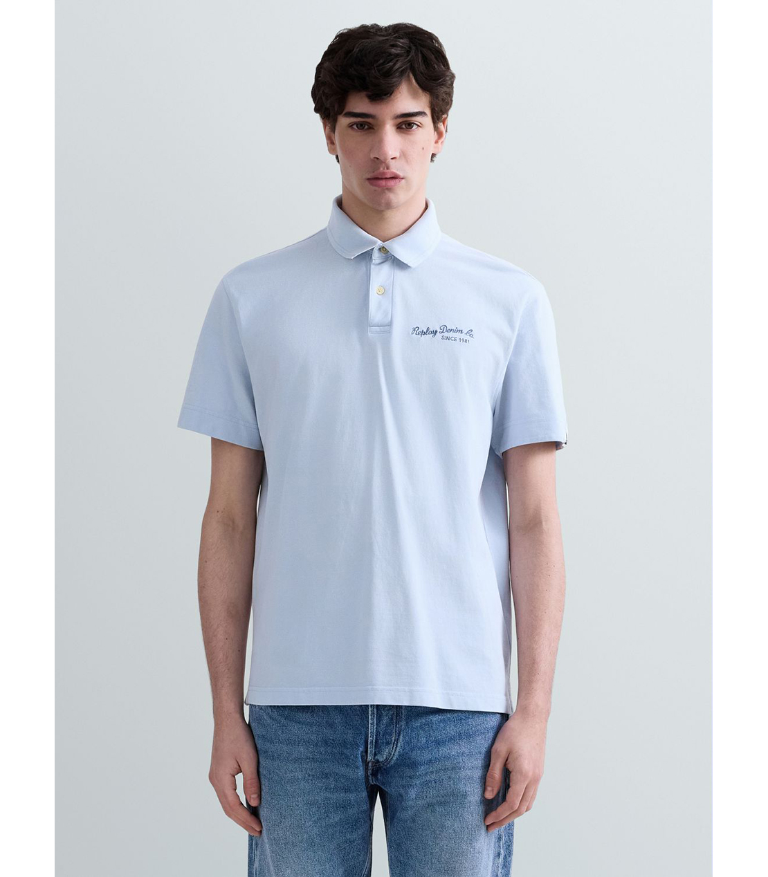 コットンピケポロシャツ